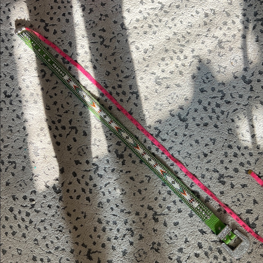 Green Rhinestone‎ Belt - Picture 5 of 8